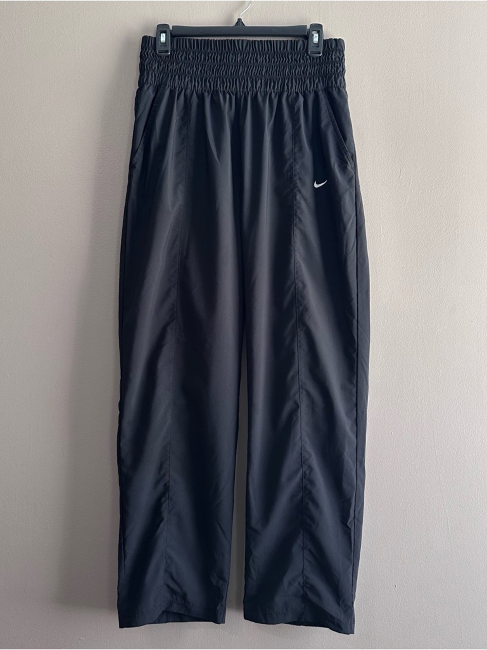 Nike Dri-FIT One Black Ultra High-Waisted Athletic Training Pants Womens Large
